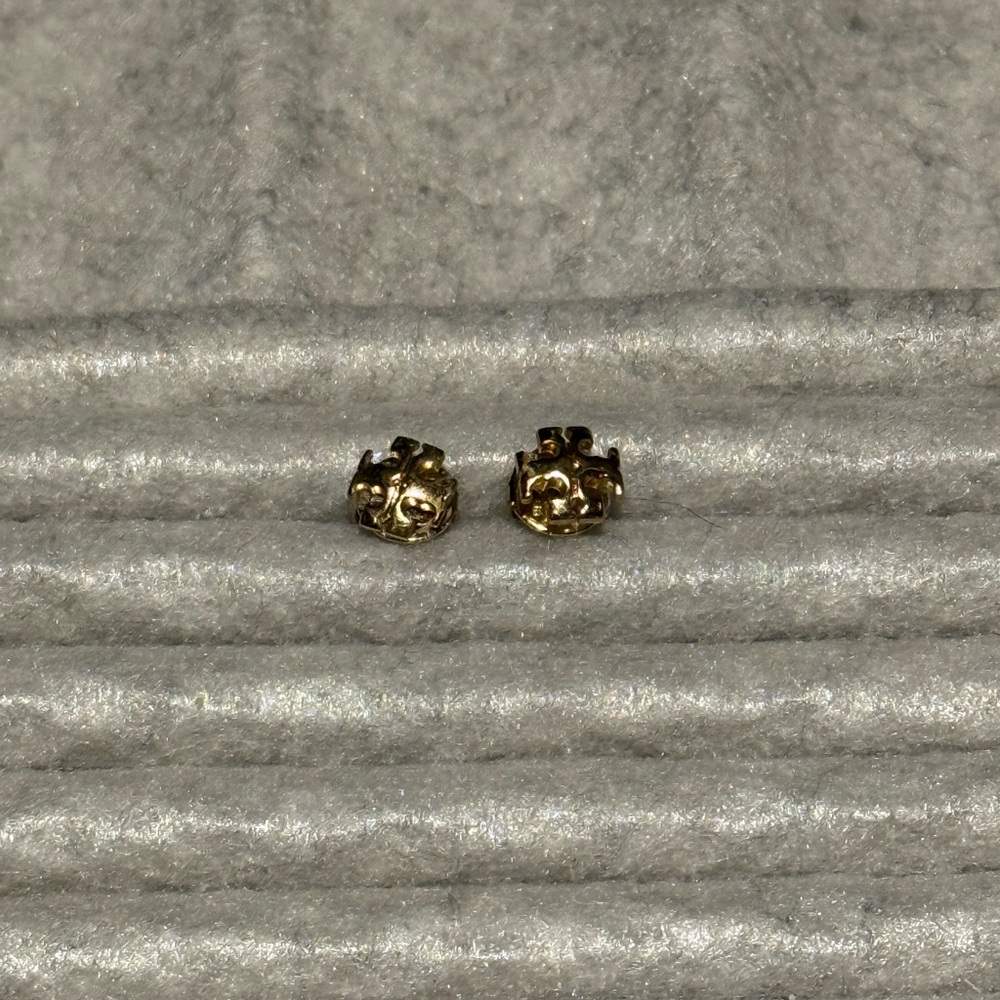 Tory Burch Logo Stud Earrings